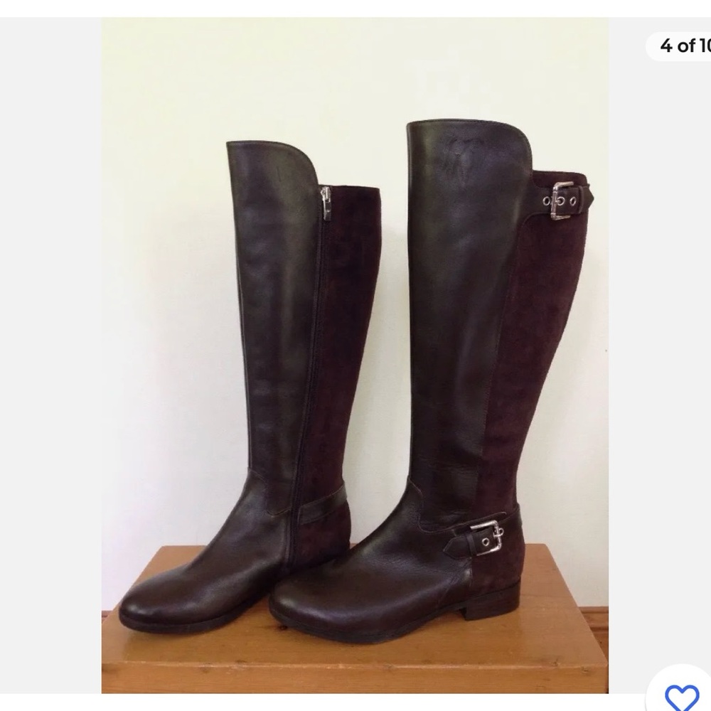 Marc Fisher Dark Brown Over the Knee Boots - Picture 2 of 7